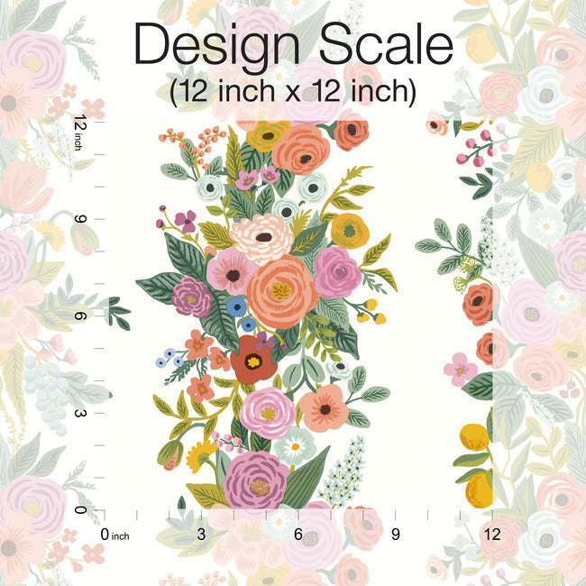 Rifle Paper Co Garden Party Trellis Wallpaper - Rose Multi
