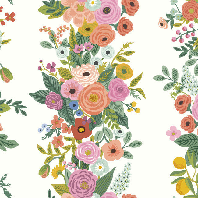 Rifle Paper Co Garden Party Trellis Wallpaper - Rose Multi