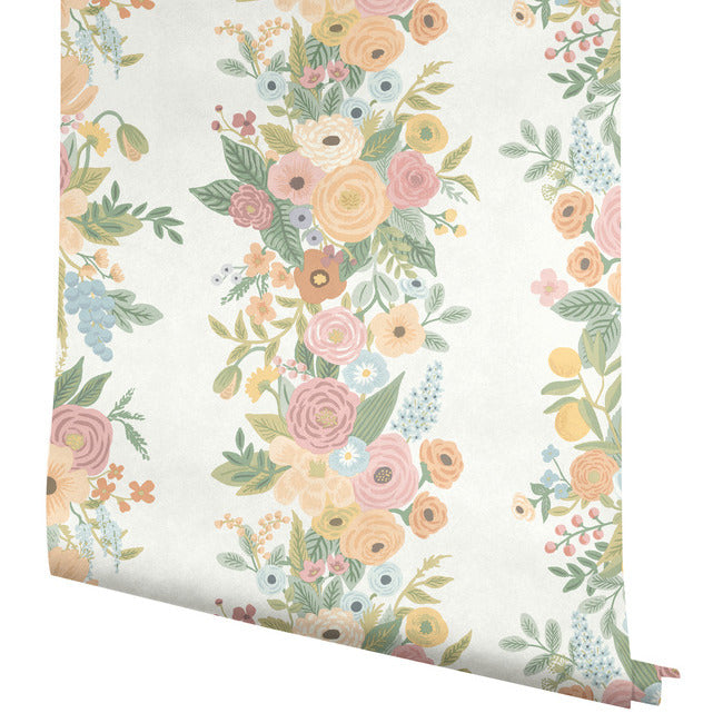 Rifle Paper Co Garden Party Trellis Wallpaper - Pastel Multi