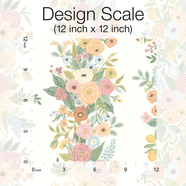 Rifle Paper Co Garden Party Trellis Wallpaper - Pastel Multi