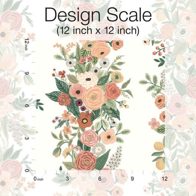 Rifle Paper Co Garden Party Trellis Wallpaper - Burgundy Multi