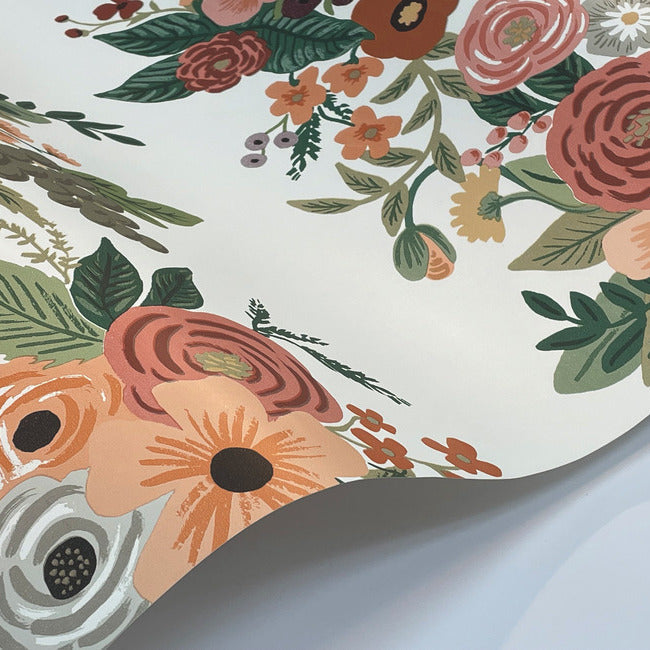 Rifle Paper Co Garden Party Trellis Wallpaper - Burgundy Multi