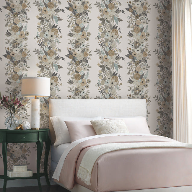 Rifle Paper Co Garden Party Trellis Wallpaper - Linen Multi