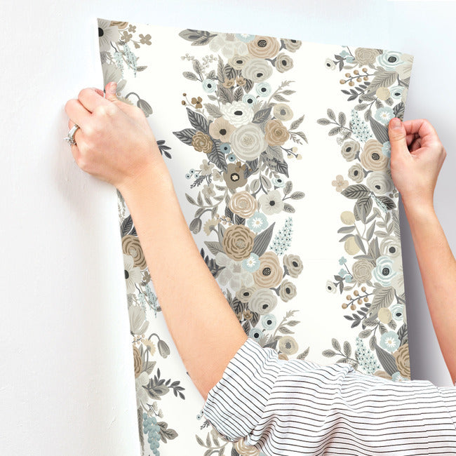Rifle Paper Co Garden Party Trellis Wallpaper - Linen Multi