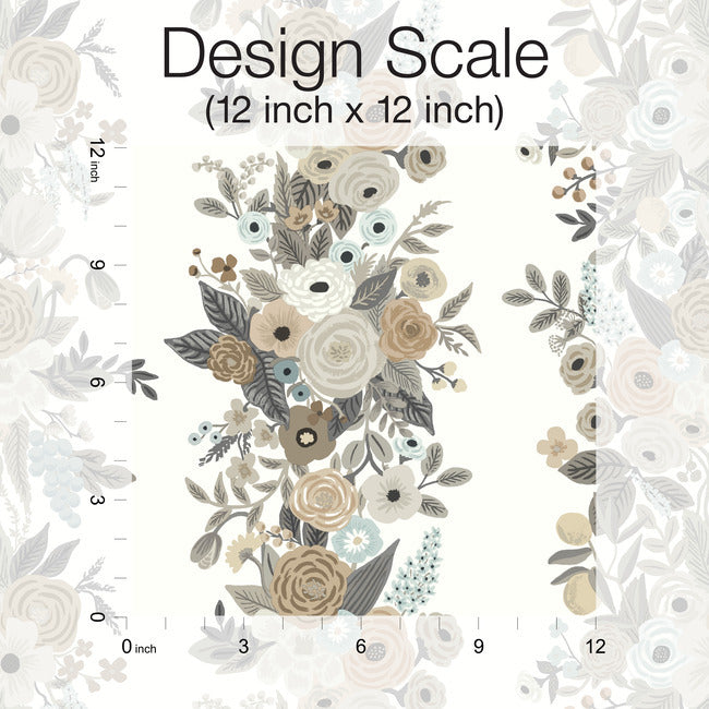 Rifle Paper Co Garden Party Trellis Wallpaper - Linen Multi