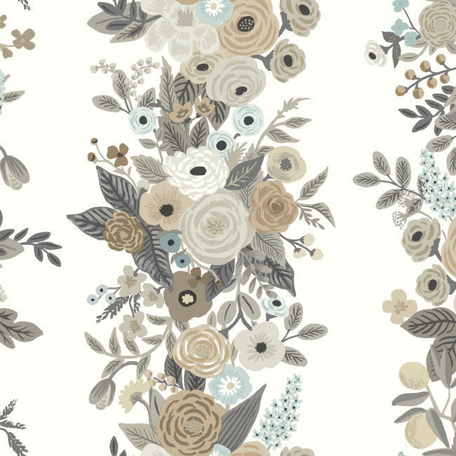 Rifle Paper Co Garden Party Trellis Wallpaper - Linen Multi