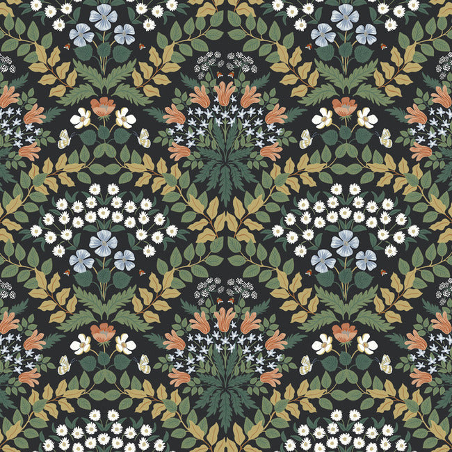 Rifle Paper Co Bramble Wallpaper - Black
