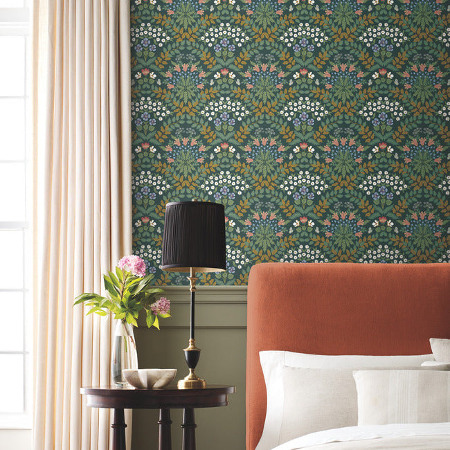 Rifle Paper Co Bramble Wallpaper - Emerald