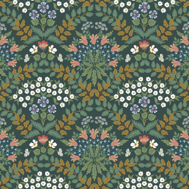 Rifle Paper Co Bramble Wallpaper - Emerald