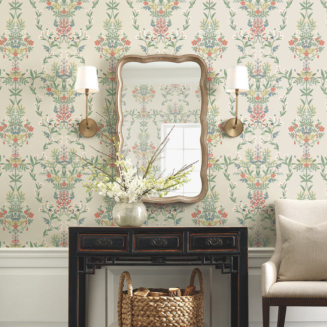 Rifle Paper Co Luxembourg Wallpaper - Linen Multi