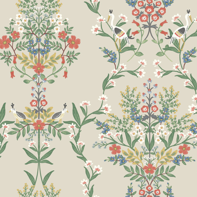 Rifle Paper Co Luxembourg Wallpaper - Linen Multi