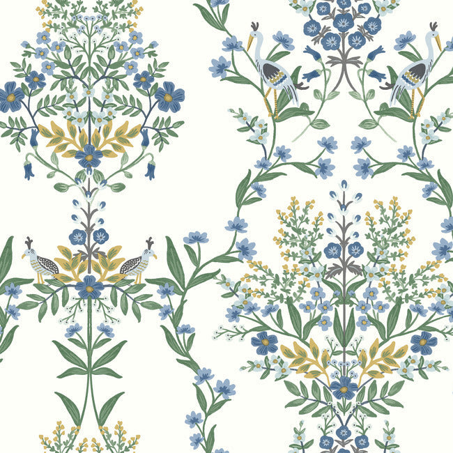 Rifle Paper Co Luxembourg Wallpaper - Indigo