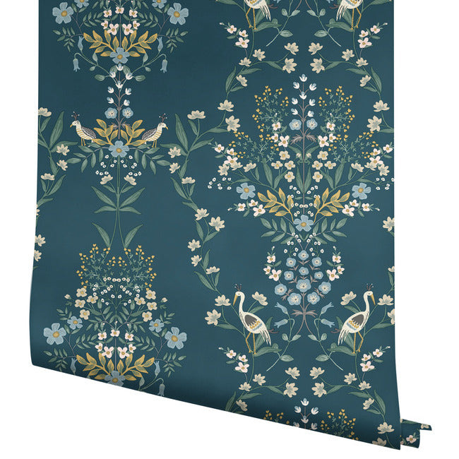 Rifle Paper Co Luxembourg Wallpaper - Teal