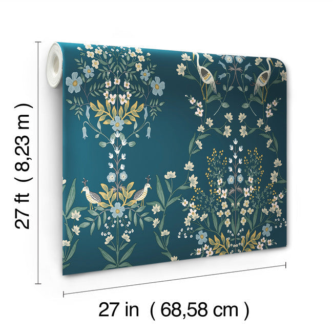 Rifle Paper Co Luxembourg Wallpaper - Teal