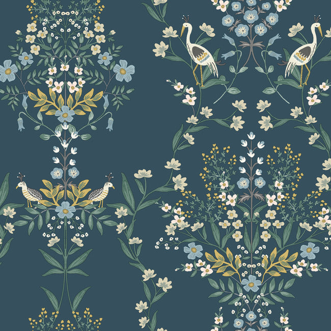Rifle Paper Co Luxembourg Wallpaper - Teal
