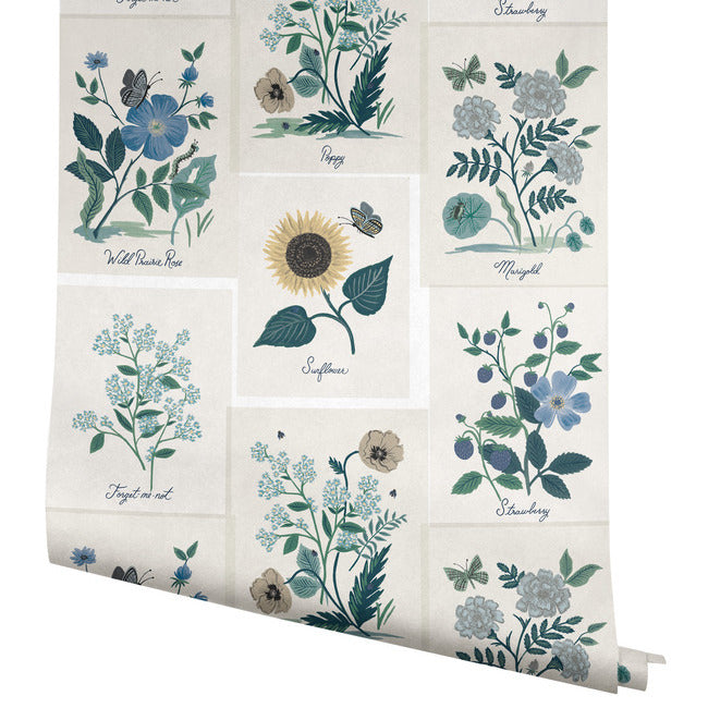 Rifle Paper Co Botanical Prints Wallpaper - Indigo