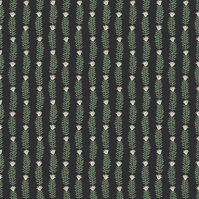Rifle Paper Co Eden Wallpaper - Black