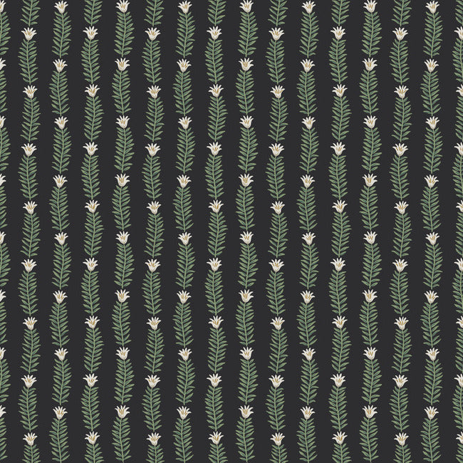 Rifle Paper Co Eden Wallpaper - Black