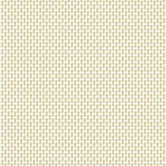 Rifle Paper Co Petal Wallpaper - White & Metallic Gold