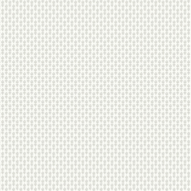 Rifle Paper Co Petal Wallpaper - White & Metallic Silver