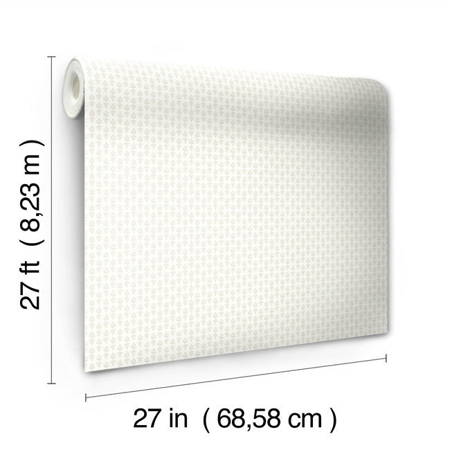 Rifle Paper Co Petal Wallpaper - White & Linen