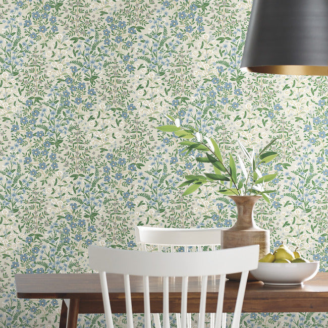 Rifle Paper Co Wildwood Garden Wallpaper - Linen
