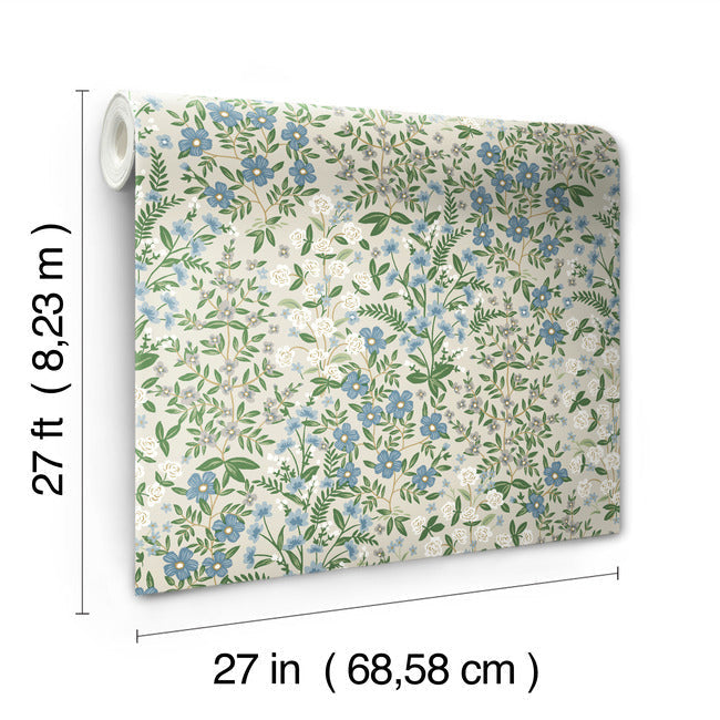 Rifle Paper Co Wildwood Garden Wallpaper - Linen