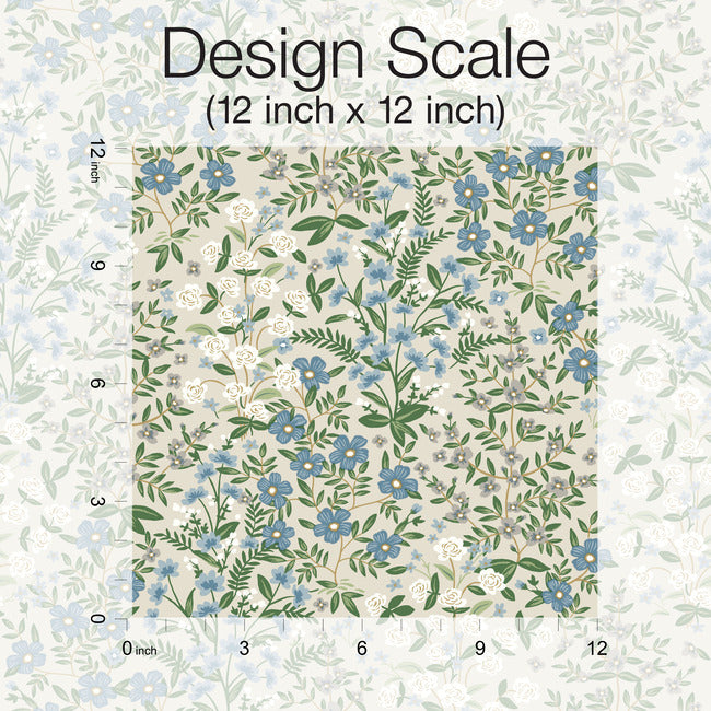 Rifle Paper Co Wildwood Garden Wallpaper - Linen