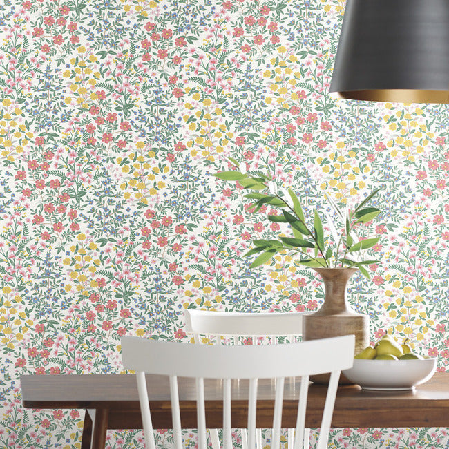 Rifle Paper Co Wildwood Garden Wallpaper - White
