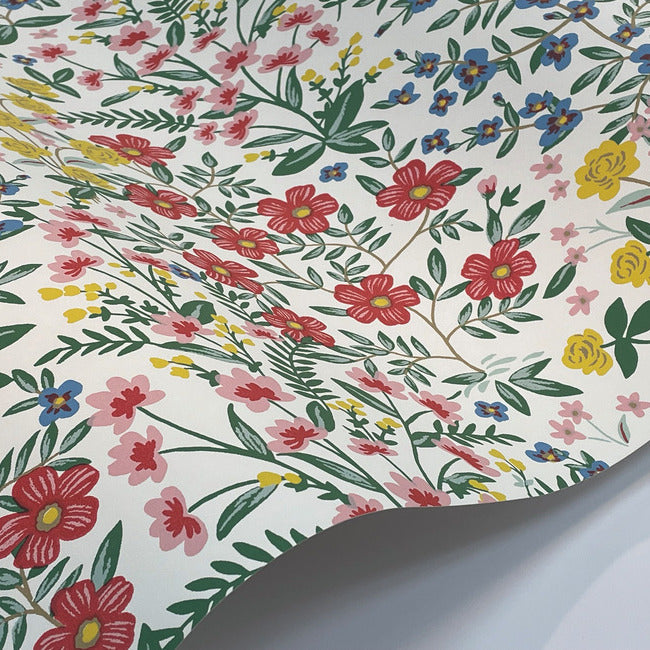 Rifle Paper Co Wildwood Garden Wallpaper - White