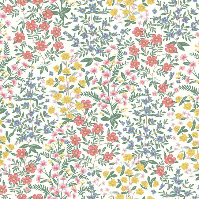 Rifle Paper Co Wildwood Garden Wallpaper - White