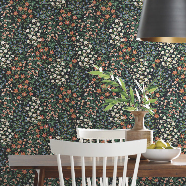 Rifle Paper Co Wildwood Garden Wallpaper - Black