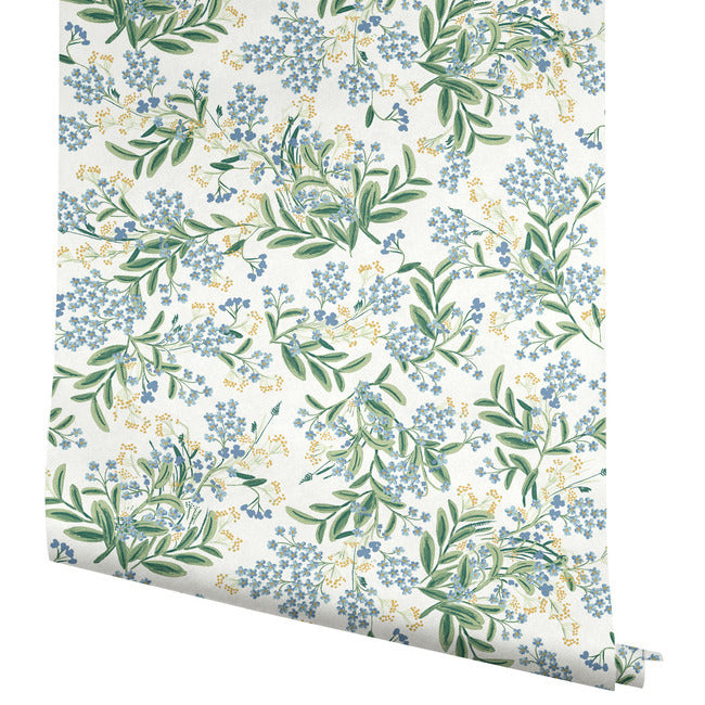 Rifle Paper Co Cornflower Wallpaper - White