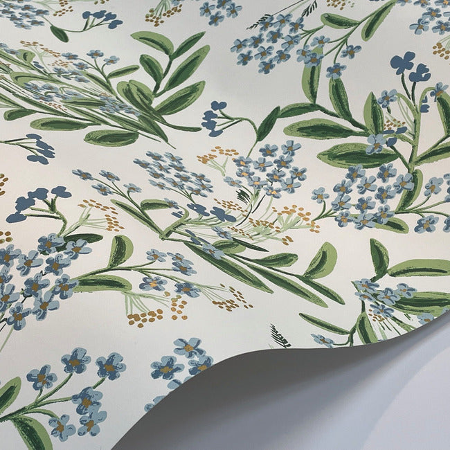 Rifle Paper Co Cornflower Wallpaper - White