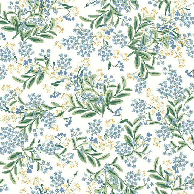 Rifle Paper Co Cornflower Wallpaper - White