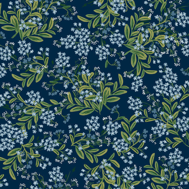 Rifle Paper Co Cornflower Wallpaper - Navy