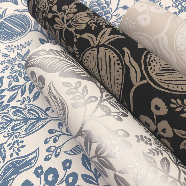 Rifle Paper Co Pomegranate Wallpaper - Beige & White