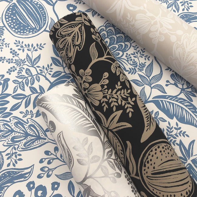 Rifle Paper Co Pomegranate Wallpaper - Black & Linen