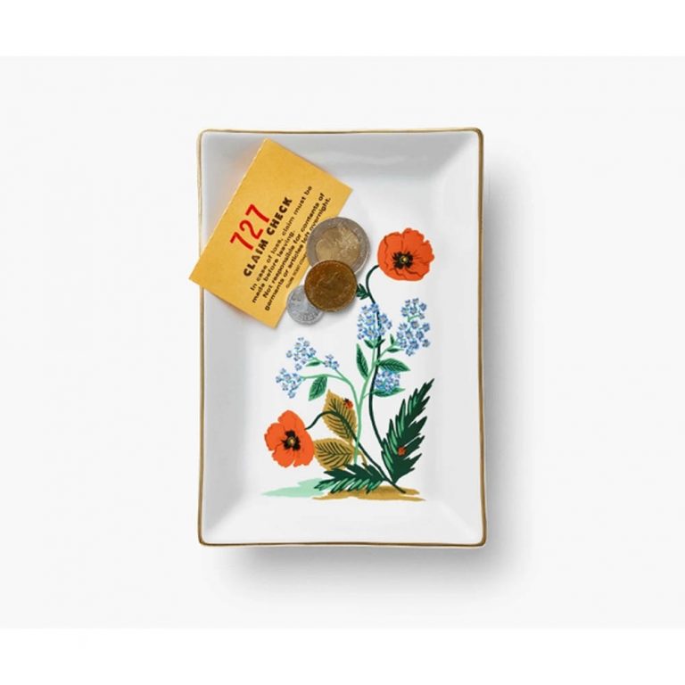 Rifle Paper Co Catchall Tray - Poppy Botanical
