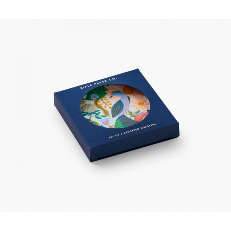 Rifle Paper Co Bent Ply Coasters - Dovecote