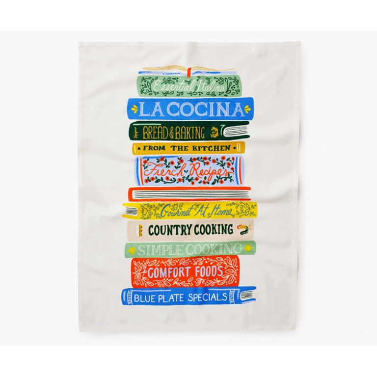 Rifle Paper Co Tea Towel - Cookbooks