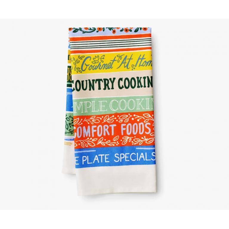 Rifle Paper Co Tea Towel - Cookbooks