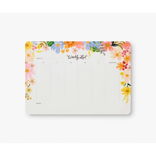 Rifle Paper Co Weekly Desk Pad - Marguerite