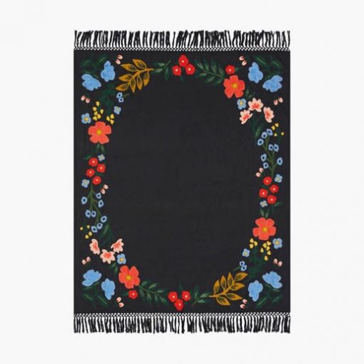 DISCONTINUED - Rifle Paper Co x Loloi Luxembourg Throw Blanket (Set of 2)