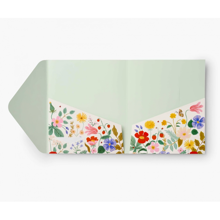 Rifle Paper Co Pocket Folder Set - Strawberry Fields