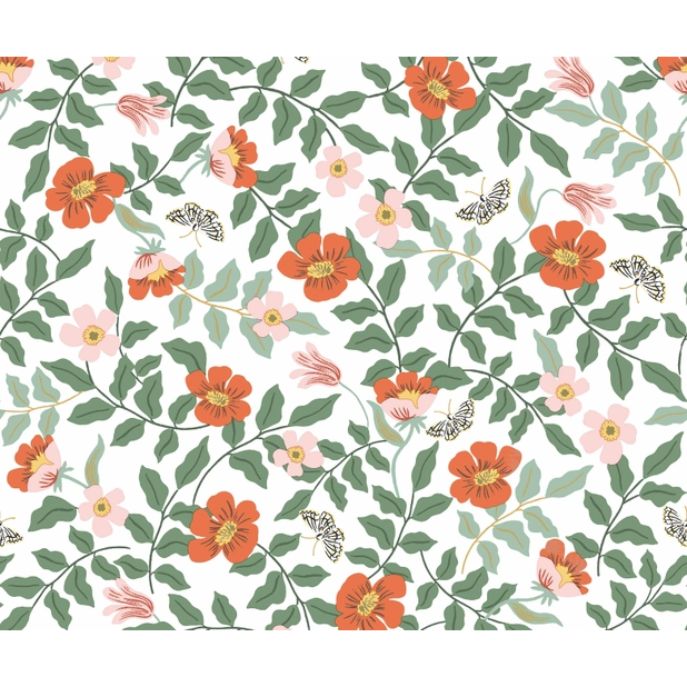 Rifle Paper Co Primrose Peel & Stick Wallpaper - Rose & Cream