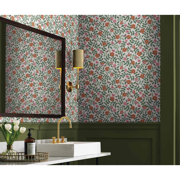 Rifle Paper Co Primrose Peel & Stick Wallpaper - Rose & Cream