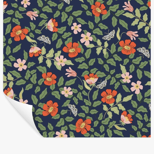 Rifle Paper Co Primrose Peel & Stick Wallpaper - Rose & Navy