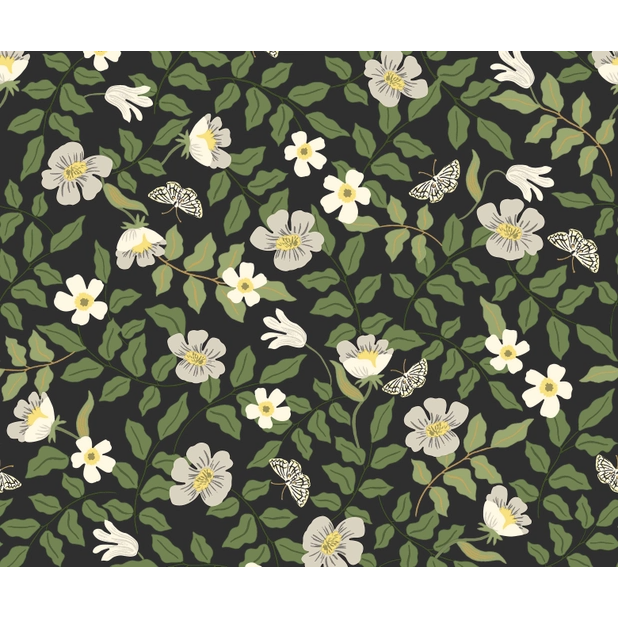 Rifle Paper Co Primrose Peel & Stick Wallpaper - Linen & Black
