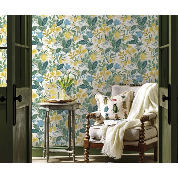 Rifle Paper Co Amalfi Peel & Stick Wallpaper - Blue & Green